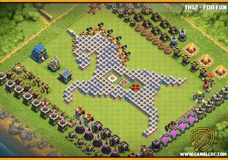 Coc Funny Bases Th8