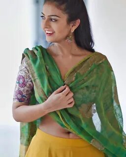 Ananya Nagalla Green Saree Photos - Talkiewoods - Entertain 