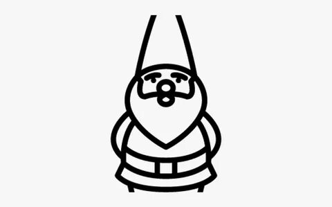 Gnome Clipart Simple - Gnome Clipart Black And White , Free 