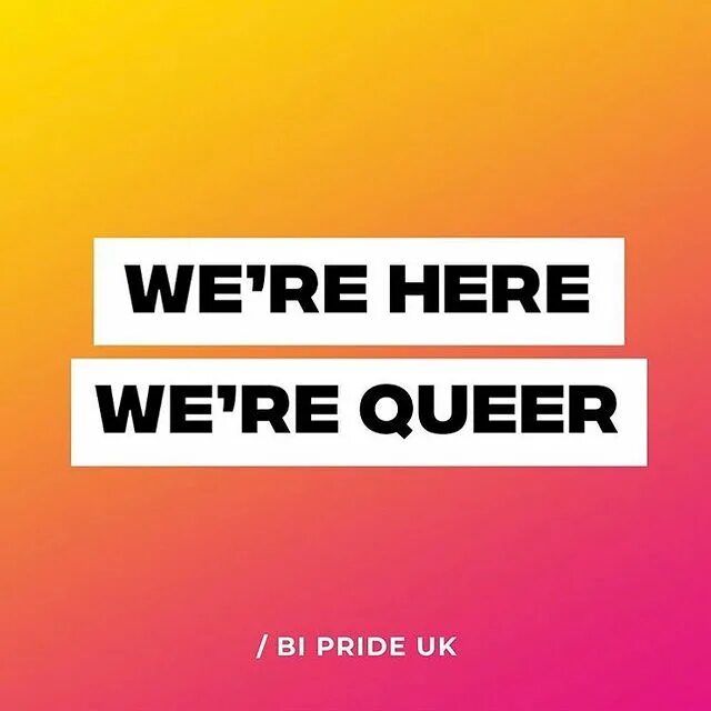 Photo shared by Bi Pride UK on October 30, 2020 tagging @bbcnews, and @bbc....