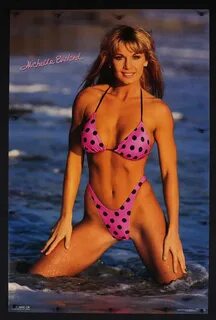 RARE VINTAGE 1992 MICHELLE EVELAND PINK BIKINI POSTER Bikini