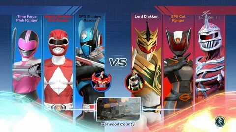 Power Rangers: BFTG PS4 Game - SPD Shadow, MM Red And TF Pin