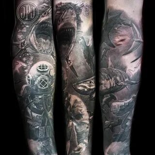 Dark Water Studio Ocean sleeve tattoos, Tattoo sleeve design