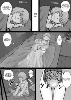 female, desperation, stomach bulging, measuring, sleeping, drinking too muc...