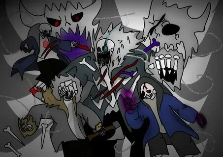 UnderWorld sans vs team bad guys Undertale Rus Amino