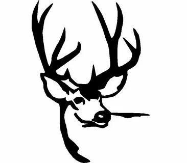 Deer Hunting Logos Deer head Silhouette stencil, Wood burnin