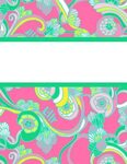 Free Preppy Lilly Pulitzer Binder Covers + Printables for Sc