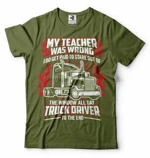 Футболка Truck Driver T-shirt Funny Trucker Tee Shirt Truck 