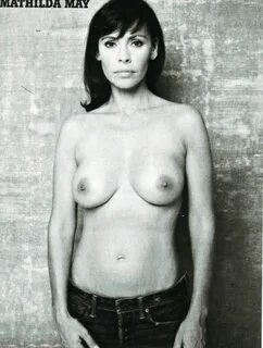 Mathilda May topless in jeans