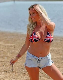 Danielle Mason in Bikini Top and Jeans Shorts -05 GotCeleb