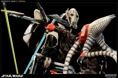 Star Wars General Grievous vs Shaak Ti Diorama Gallery - The