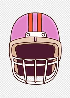 Football helmet, Cartoon, Sports Gear, Personal Protective E