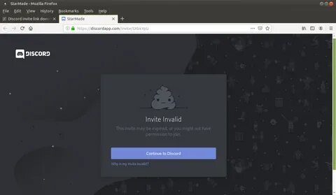 SOLVED Discord invite link doesn't seem to be working? StarM