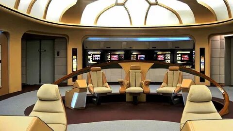 Bridge of U.S.S. Enterprise NCC-1701 D Star trek bridge, Sta