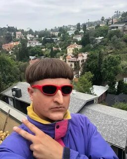 Red Sunglasses worn by Oliver Tree on the Instagram account 
