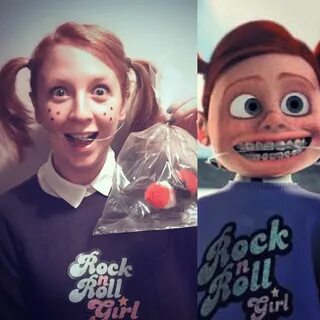 Darla costume from Finding Nemo. Really easy costume you can