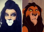 This Woman Made-Up Like Scar From "The Lion King" For Hallow