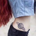 14 Galaxy-Inspired Tattoos That Are Out of This World Saturn