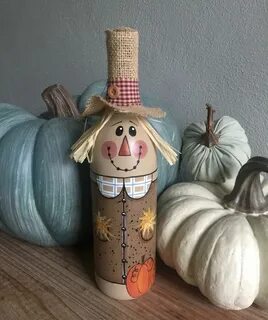 Wine Bottle Halloween Crafts for Ghoulish Home Decor Painted