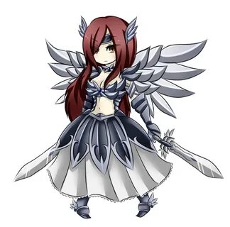 Fairy Tail Fan Art: Erza Chibi (Heaven's Wheel Armour) Fairy