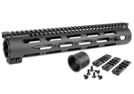 15 Inch .308 308 7.62 Black Aluminum Keymod Low Profile Free