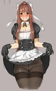 Maid Monika Doki Doki Literature Club Know Your Meme