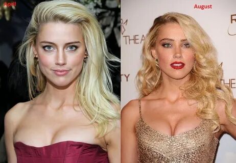 Amber Heard Boob Job - Bra Size Measurements