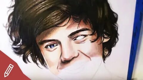 DRAWING Harry Styles / One Direction - REALISTIC PORTRAIT wi
