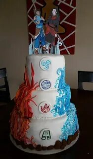 Legend Of Korra Wedding Cake Anime cake, Cool cake designs, 