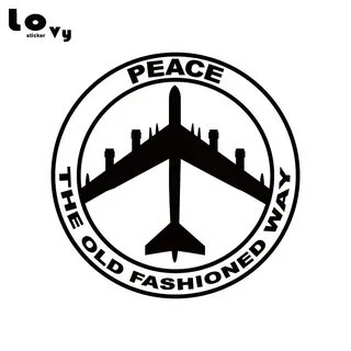 US Air Force, Peace The Old Fashioned Way Vinyl Car Sticker 