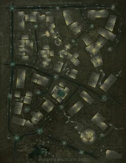 ArtStation - Baldur's Gate - street level encounters maps