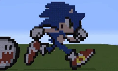 Pixel Sonic Pixel Art Grid Pixel Art Minecraft Pixel Art All