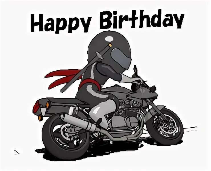 Happy birthday gif motorcycle 7 " GIF Images Download