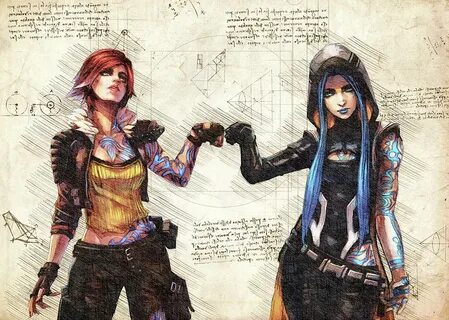 Maya and Lilith borderlands 3 three vintage da vinci style g