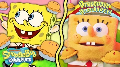 SpongeBob Gets a Pie Bomb! 🥧 "Dying For Pie" IRL with Puppet