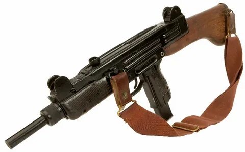 Deactivated Uzi with removable wooden stock - Modern Deactiv
