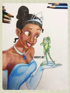 Drawing of princess tiana Karina's Art Disney character draw