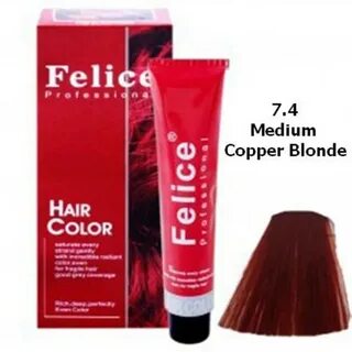 Jual Felice Hair Color 7 4 Medium Copper Blonde Pewarna Ramb