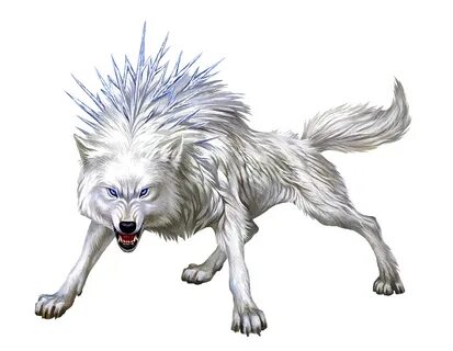 Winter Wolf - Ranfearg - Pathfinder PFRPG DND D&D d20 fantas