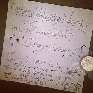 Hilarious (and Genius) Apology Notes From the Tooth Fairy To
