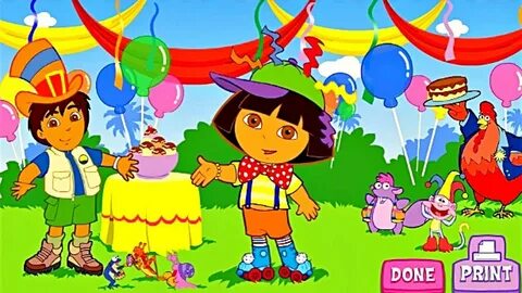 Fun game for Kids - Dora's Super Silly Costume Maker - YouTu