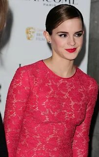Emma Watson on the LAncome BAFTA red carpet in see-through F