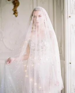 Gorgeous veiled bride! Starry wedding, Wedding, 2018 wedding