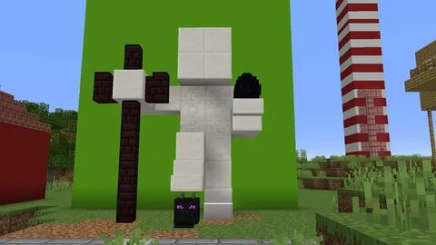 How To Build An Easy "Defeated The Enderdragon" Statue - You