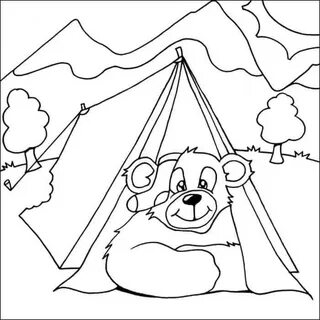 Camping Coloring Pages 100 Pictures Free Printable