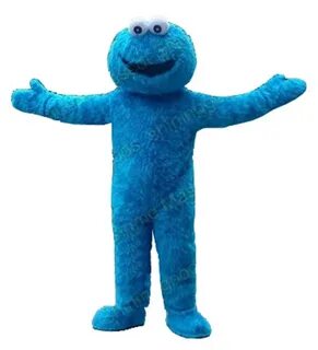 Fast shipping Sesame Street Blue Cookie Monster mascot costu
