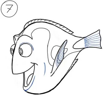 How to Draw Dory from Pixars Finding Nemo in Easy Steps Draw