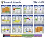 Academic Calendar 2020 To 2021 Free Letter Templates