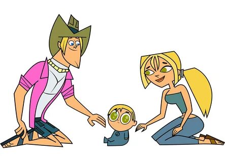 Geoff and Bridgette with their son #TotalDrama #Geoff #Bridg