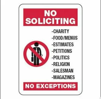 Pin by My Info on signs/symbols No soliciting signs, No soli